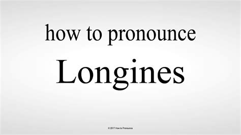 hublot pronunciation phonetic|how to pronounce longines.